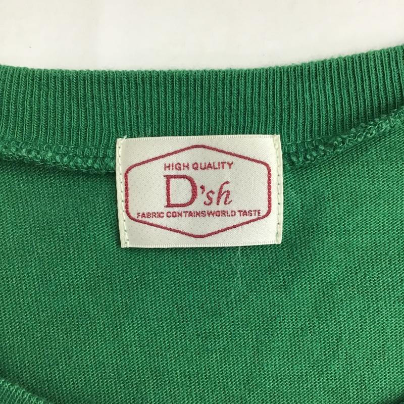 アーバンリサーチドアーズ URBAN RESEARCH DOORS Tシャツ 半袖 DM10-D2013 バイカラー 胸ポケット 38 無地 緑 / グリーン / X 灰 / グレー /  メンズ USED 古着 中古 10096087