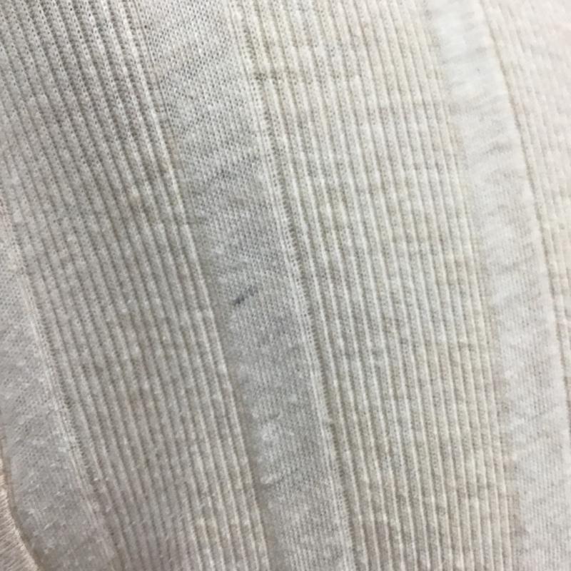 ヘインズ HANES Tシャツ 半袖 キーネック リブ M 無地 ベージュ / ベージュ /  メンズ USED 古着 中古 10096088