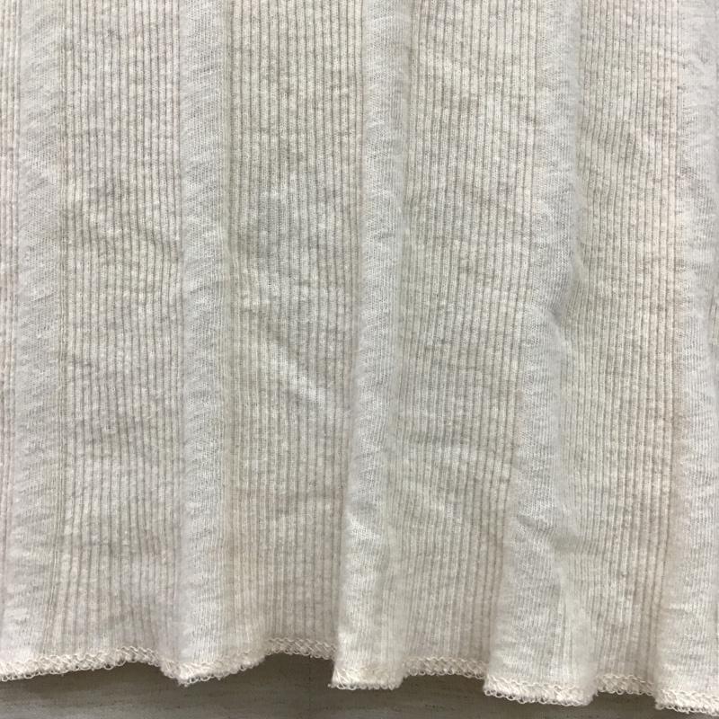 ヘインズ HANES Tシャツ 半袖 キーネック リブ M 無地 ベージュ / ベージュ /  メンズ USED 古着 中古 10096088