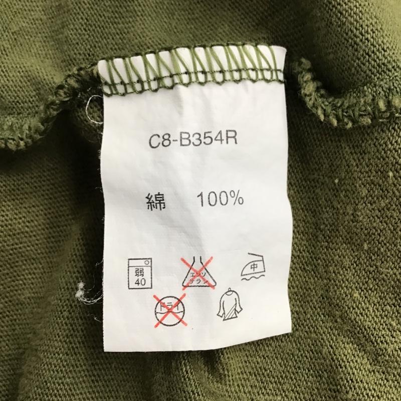 チャンピオン Champion Tシャツ 半袖 C8-B354R フロッキープリント S ロゴ、文字 カーキ / カーキ /  メンズ USED 古着 中古 10096089