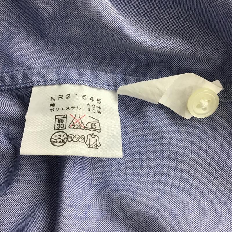 ザノースフェイス THE NORTH FACE シャツ、ブラウス 半袖 NR21545 胸ポケット オックスフォード S 無地 水色 / ライトブルー /  メンズ USED 古着 中古 10096091