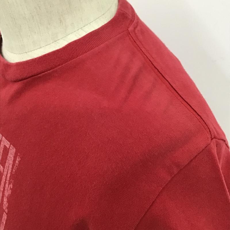 デラックス クロージング Deluxe Clothing Tシャツ 半袖 クルーネック S ロゴ、文字 赤 / レッド /  メンズ USED 古着 中古 10096092