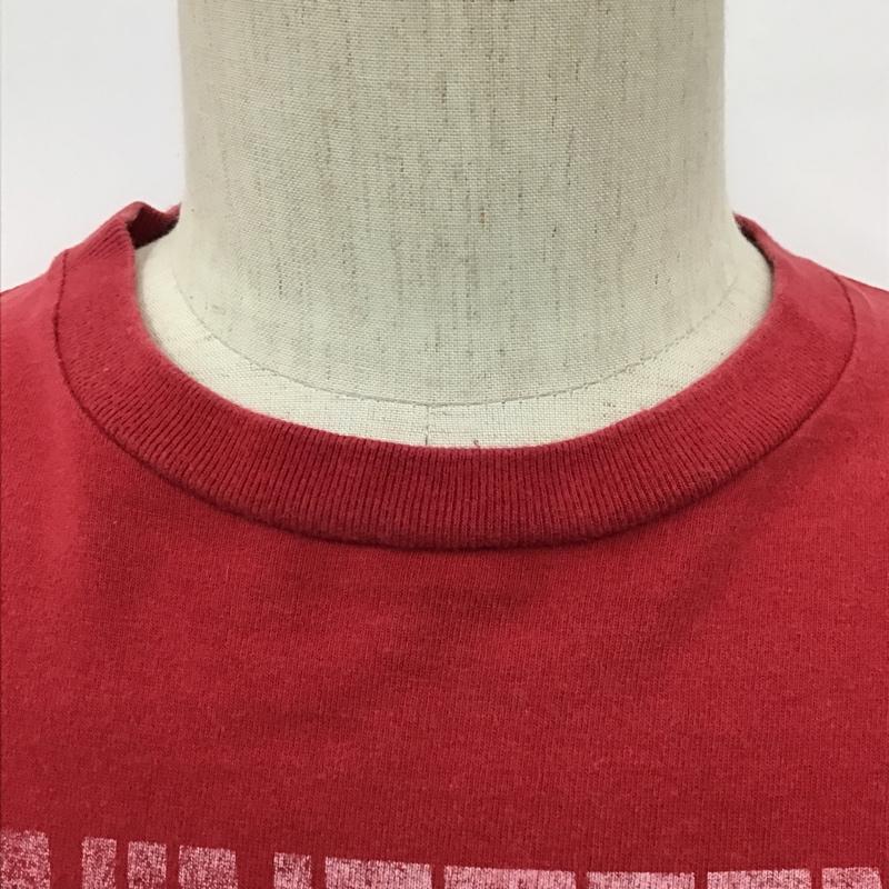 デラックス クロージング Deluxe Clothing Tシャツ 半袖 クルーネック S ロゴ、文字 赤 / レッド /  メンズ USED 古着 中古 10096092