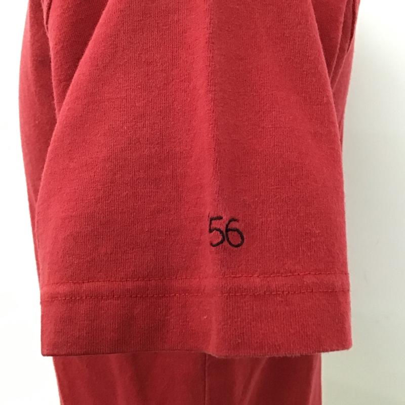 デラックス クロージング Deluxe Clothing Tシャツ 半袖 クルーネック S ロゴ、文字 赤 / レッド /  メンズ USED 古着 中古 10096092
