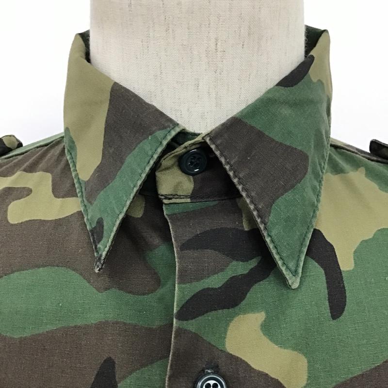 ガンホー GUNG HO シャツ、ブラウス 長袖 ミリタリーシャツ カモフラージュ柄・迷彩 黒 / ブラック / X 茶 / ブラウン / X ベージュ / ベージュ / X カーキ / カーキ /  メンズ USED 古着 中古 10096102