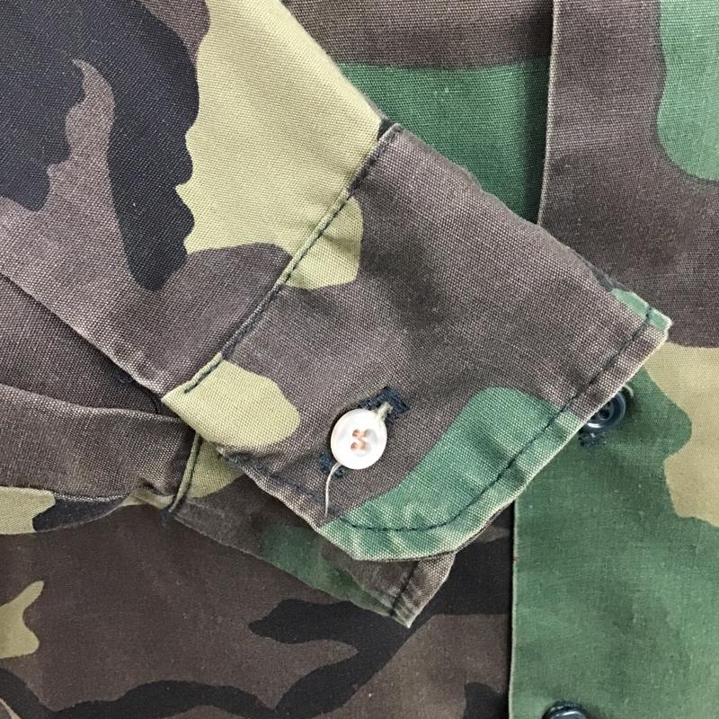 ガンホー GUNG HO シャツ、ブラウス 長袖 ミリタリーシャツ カモフラージュ柄・迷彩 黒 / ブラック / X 茶 / ブラウン / X ベージュ / ベージュ / X カーキ / カーキ /  メンズ USED 古着 中古 10096102