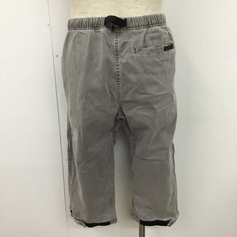 グラミチ GRAMICCI ボトムス ボトムス クライミングパンツ ワイド クロップド丈 M ロゴ、文字 灰 / グレー /  メンズ USED 古着 中古 10096106