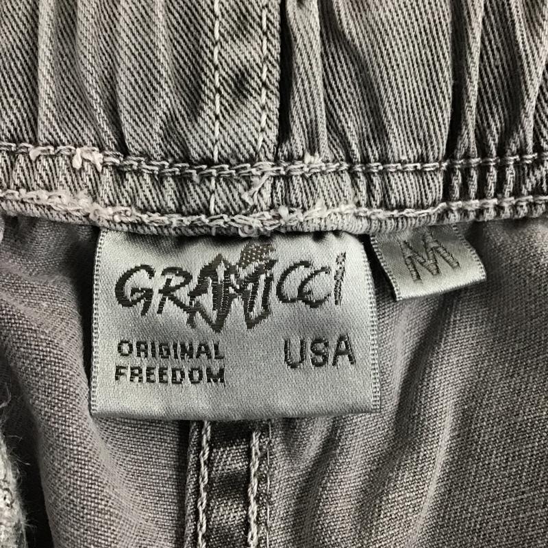 グラミチ GRAMICCI ボトムス ボトムス クライミングパンツ ワイド クロップド丈 M ロゴ、文字 灰 / グレー /  メンズ USED 古着 中古 10096106