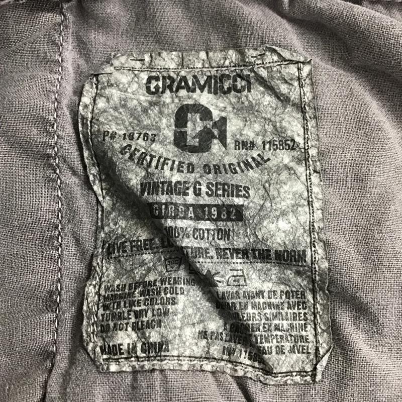 グラミチ GRAMICCI ボトムス ボトムス クライミングパンツ ワイド クロップド丈 M ロゴ、文字 灰 / グレー /  メンズ USED 古着 中古 10096106