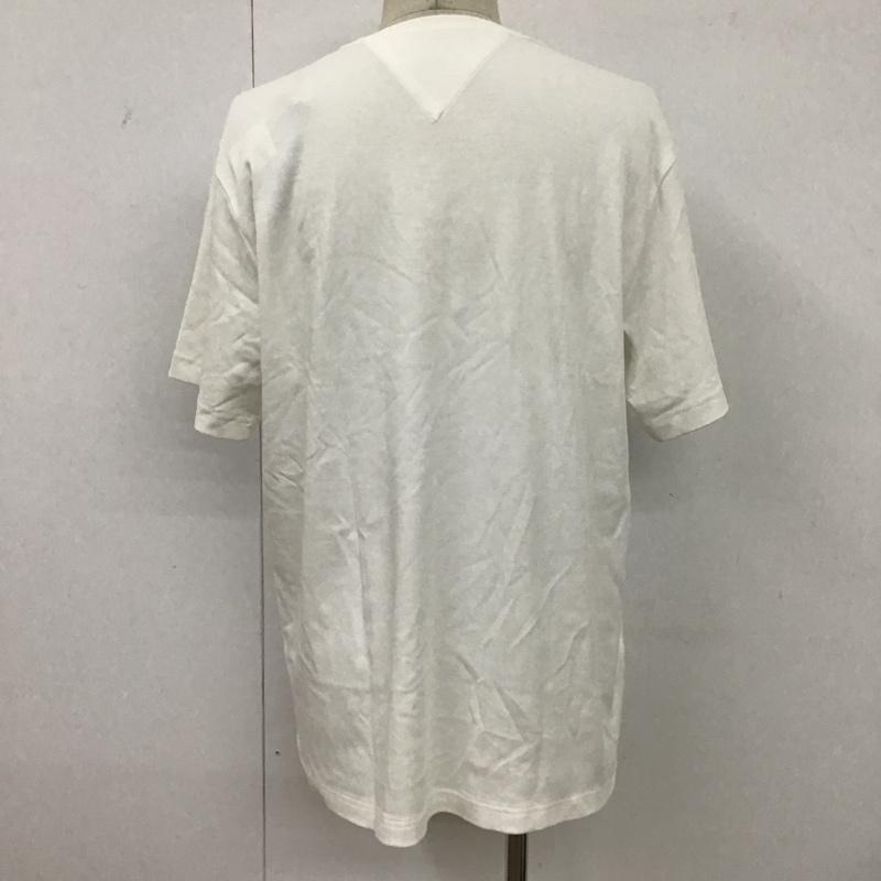 トミーヒルフィガー TOMMY HILFIGER Tシャツ 半袖 クルーネック タグ付き XL ワンポイント 白 / ホワイト /  メンズ USED 古着 中古 10096109