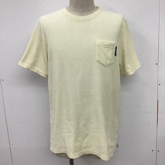 ワイルドシングス WILD THINGS Tシャツ 半袖 15SSWT040037 パイル地 L ロゴ、文字 黄 / イエロー /  メンズ USED 古着 中古 10096114