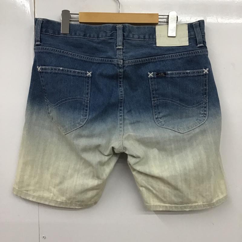 リー Lee パンツ ショートパンツ 0141702 XLARGE グラデーション デニム 34 無地 青 / ブルー / X 白 / ホワイト /  メンズ USED 古着 中古 10096115