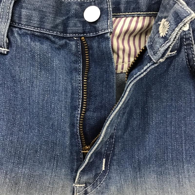 リー Lee パンツ ショートパンツ 0141702 XLARGE グラデーション デニム 34 無地 青 / ブルー / X 白 / ホワイト /  メンズ USED 古着 中古 10096115
