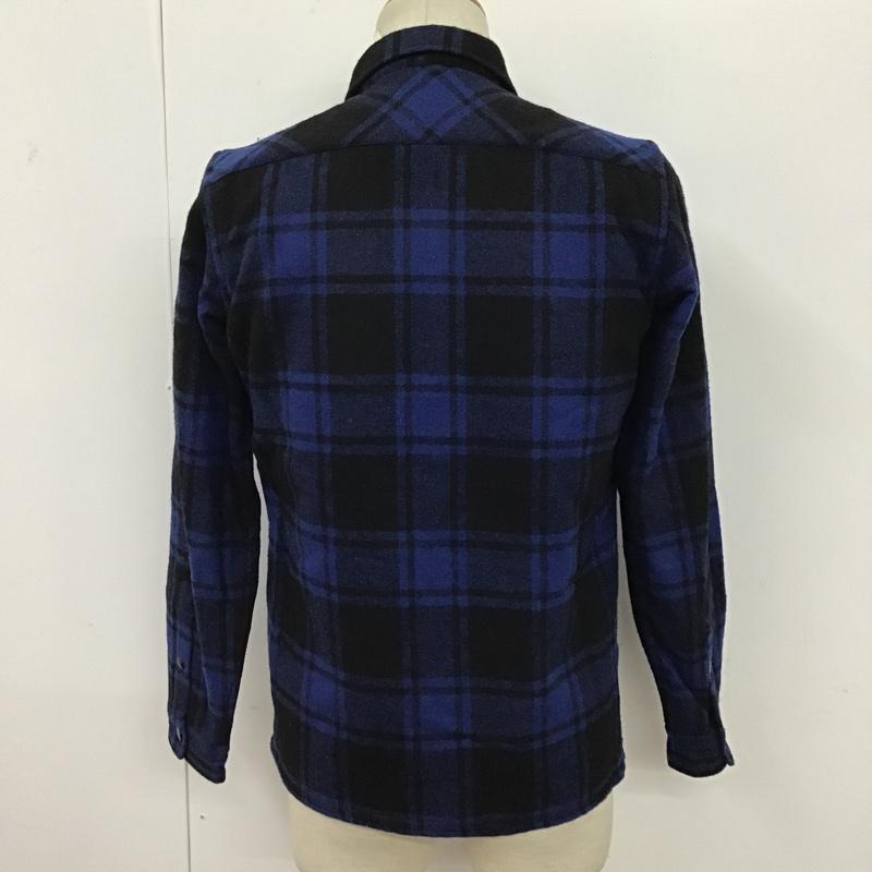 ベドウィン アンド ザ ハートブレイカーズ BEDWIN & THE HEARTBREAKERS ジャケット、上着 ジャケット、ブレザー CPOシャツ シャツジャケット 1 チェック 黒 / ブラック / X 青 / ブルー /  メンズ USED 古着 中古 10096121