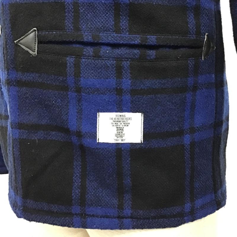 ベドウィン アンド ザ ハートブレイカーズ BEDWIN & THE HEARTBREAKERS ジャケット、上着 ジャケット、ブレザー CPOシャツ シャツジャケット 1 チェック 黒 / ブラック / X 青 / ブルー /  メンズ USED 古着 中古 10096121