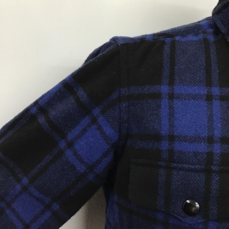 ベドウィン アンド ザ ハートブレイカーズ BEDWIN & THE HEARTBREAKERS ジャケット、上着 ジャケット、ブレザー CPOシャツ シャツジャケット 1 チェック 黒 / ブラック / X 青 / ブルー /  メンズ USED 古着 中古 10096121