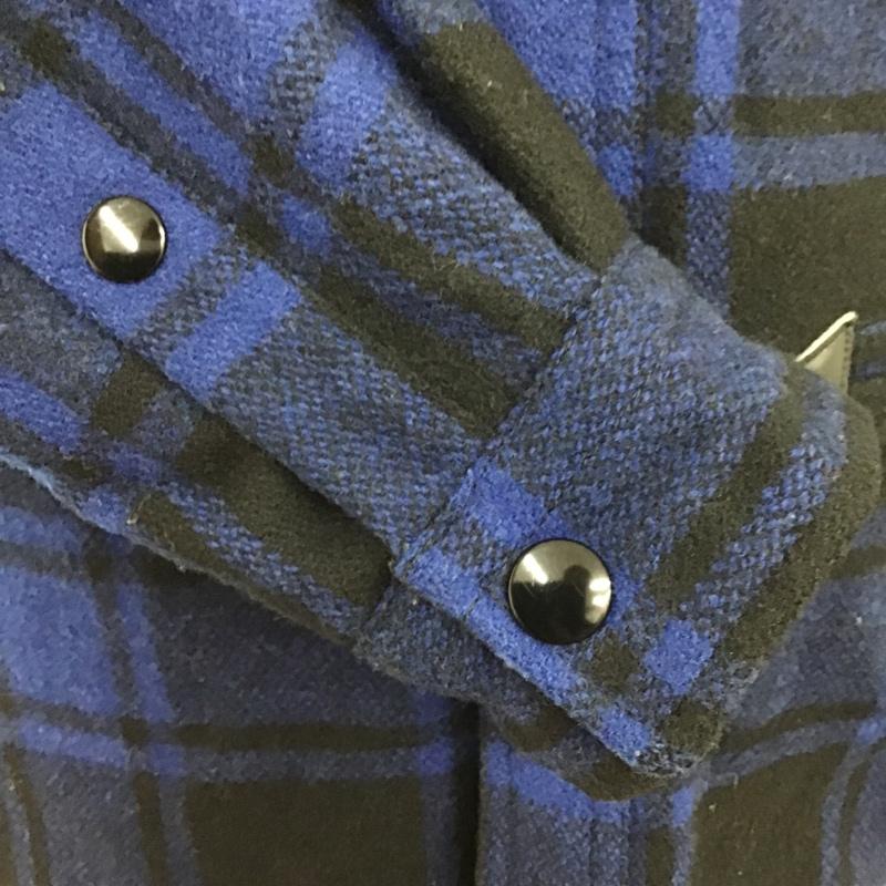 ベドウィン アンド ザ ハートブレイカーズ BEDWIN & THE HEARTBREAKERS ジャケット、上着 ジャケット、ブレザー CPOシャツ シャツジャケット 1 チェック 黒 / ブラック / X 青 / ブルー /  メンズ USED 古着 中古 10096121