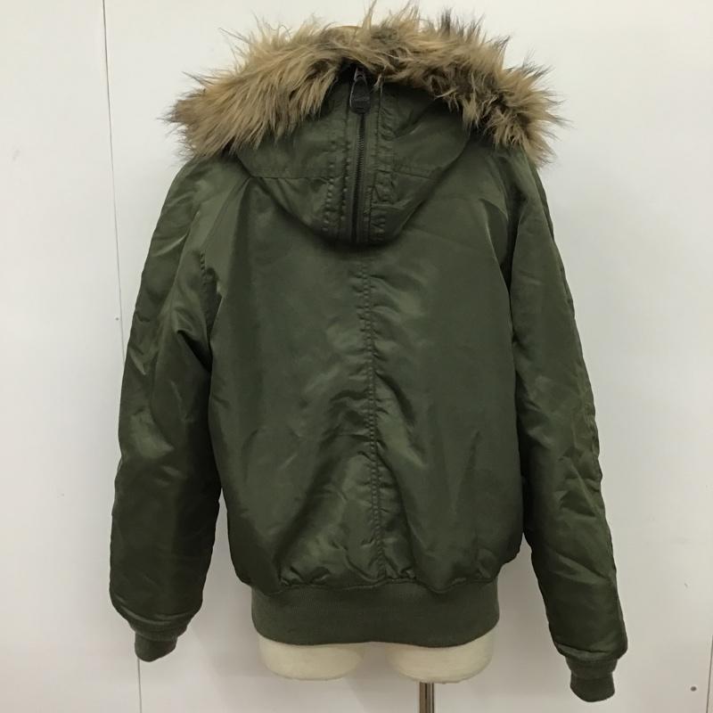 アヴィレックス AVIREX ジャケット、上着 フライトジャケット 290438 ファー付き ミリタリー 6142136 M 無地 カーキ / カーキ /  メンズ USED 古着 中古 10096122