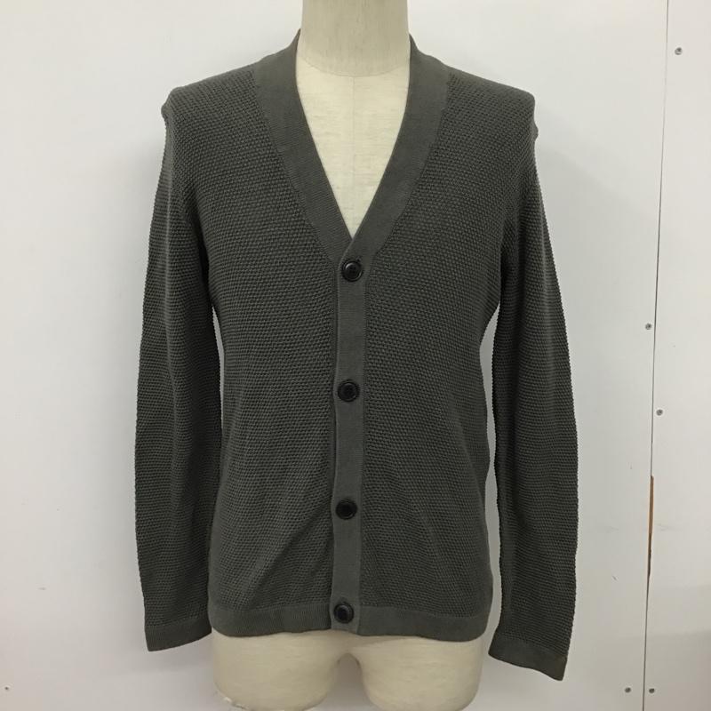 セオリー theory カーディガン 長袖 02-4203000 Vネック コットン XS 無地 灰 / グレー /  メンズ USED 古着 中古 10096126