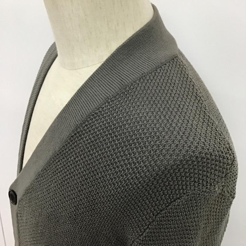 セオリー theory カーディガン 長袖 02-4203000 Vネック コットン XS 無地 灰 / グレー /  メンズ USED 古着 中古 10096126