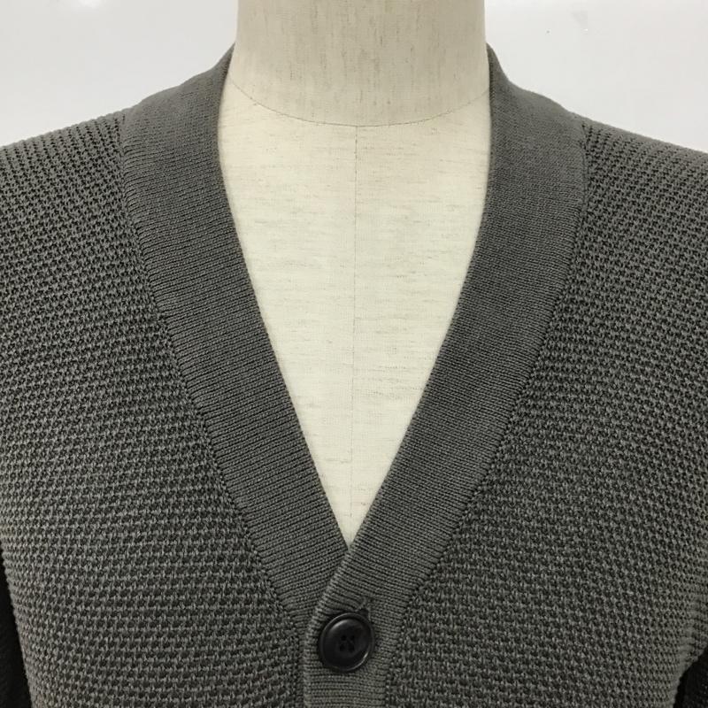 セオリー theory カーディガン 長袖 02-4203000 Vネック コットン XS 無地 灰 / グレー /  メンズ USED 古着 中古 10096126