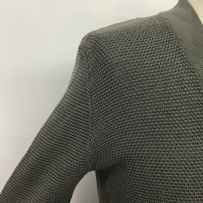 セオリー theory カーディガン 長袖 02-4203000 Vネック コットン XS 無地 灰 / グレー /  メンズ USED 古着 中古 10096126