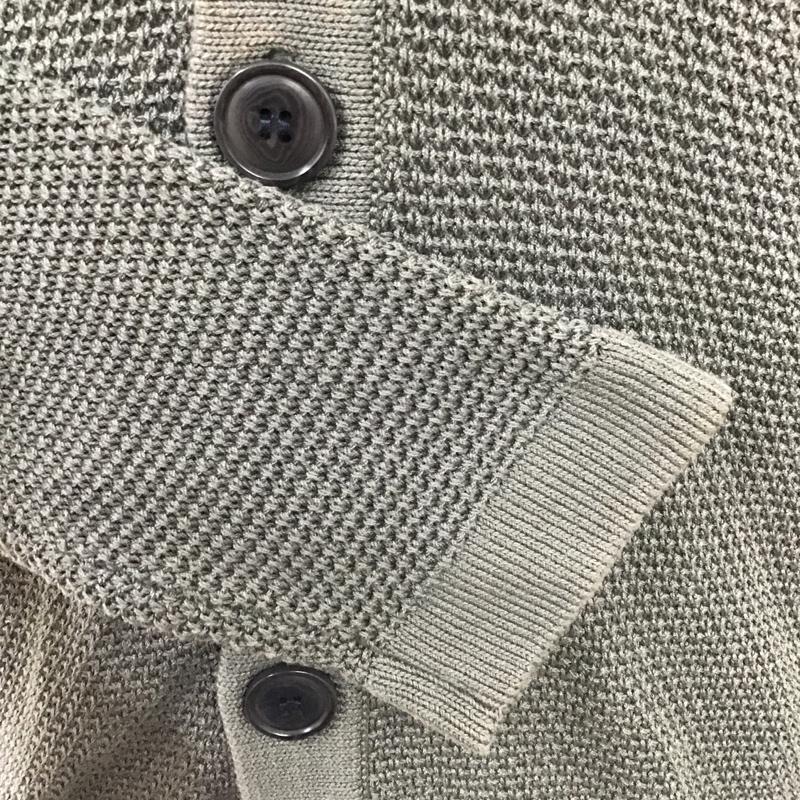 セオリー theory カーディガン 長袖 02-4203000 Vネック コットン XS 無地 灰 / グレー /  メンズ USED 古着 中古 10096126