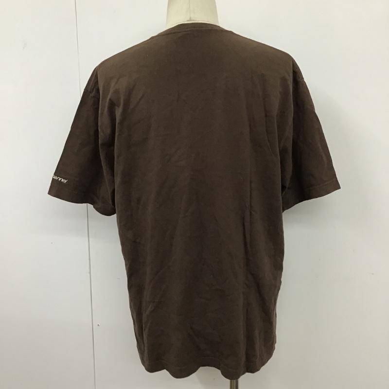 バックチャンネル Back Channel Tシャツ 半袖 Vネック L ワンポイント 茶 / ブラウン /  メンズ USED 古着 中古 10096134