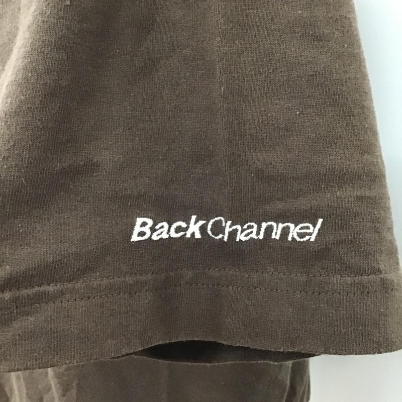 バックチャンネル Back Channel Tシャツ 半袖 Vネック L ワンポイント 茶 / ブラウン /  メンズ USED 古着 中古 10096134