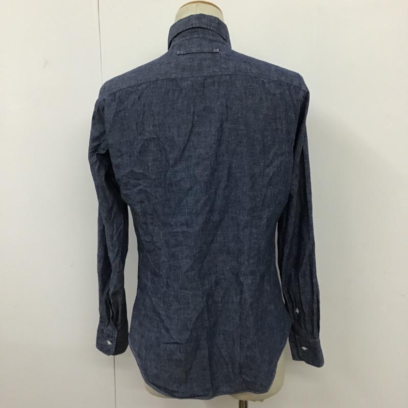ジャーナルスタンダード トライセクト JOURNAL STANDARD TRISECT シャツ、ブラウス 長袖 15-050-640-0060-3-0 ボタンダウン M 無地 青 / ブルー /  メンズ USED 古着 中古 10096135