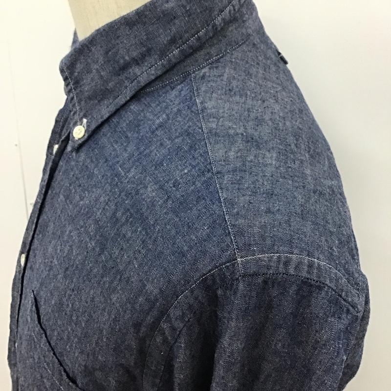 ジャーナルスタンダード トライセクト JOURNAL STANDARD TRISECT シャツ、ブラウス 長袖 15-050-640-0060-3-0 ボタンダウン M 無地 青 / ブルー /  メンズ USED 古着 中古 10096135