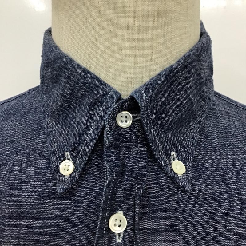 ジャーナルスタンダード トライセクト JOURNAL STANDARD TRISECT シャツ、ブラウス 長袖 15-050-640-0060-3-0 ボタンダウン M 無地 青 / ブルー /  メンズ USED 古着 中古 10096135