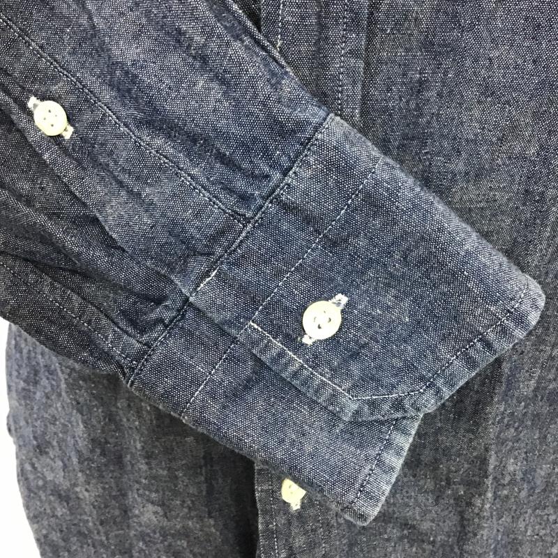 ジャーナルスタンダード トライセクト JOURNAL STANDARD TRISECT シャツ、ブラウス 長袖 15-050-640-0060-3-0 ボタンダウン M 無地 青 / ブルー /  メンズ USED 古着 中古 10096135