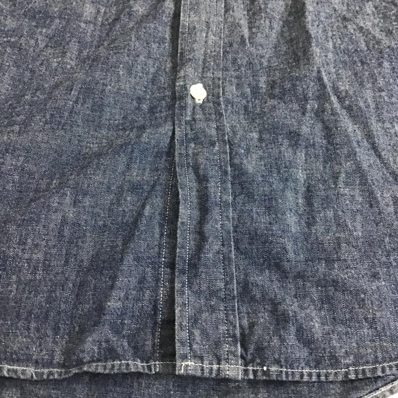 ジャーナルスタンダード トライセクト JOURNAL STANDARD TRISECT シャツ、ブラウス 長袖 15-050-640-0060-3-0 ボタンダウン M 無地 青 / ブルー /  メンズ USED 古着 中古 10096135