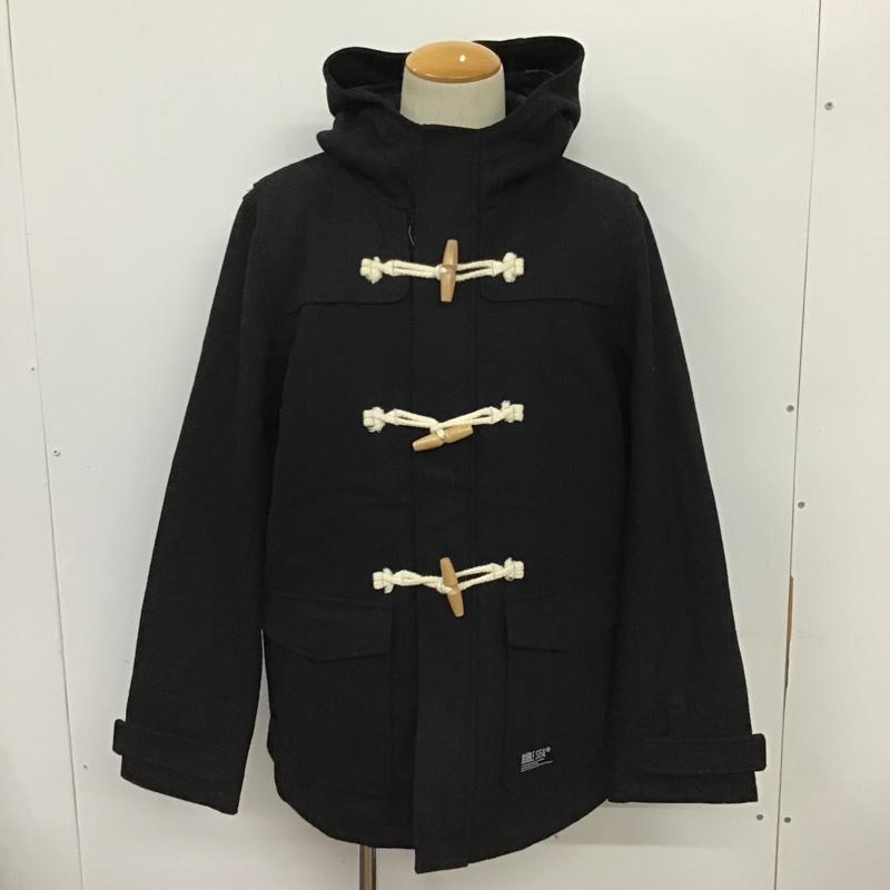 ダブルスティール DOUBLE STEAL コート コート一般 ダッフルコート バックロゴ XL 刺繍 黒 / ブラック /  メンズ USED 古着 中古 10096139