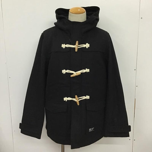 ダブルスティール DOUBLE STEAL コート コート一般 ダッフルコート バックロゴ XL 刺繍 黒 / ブラック /  メンズ USED 古着 中古 10096139