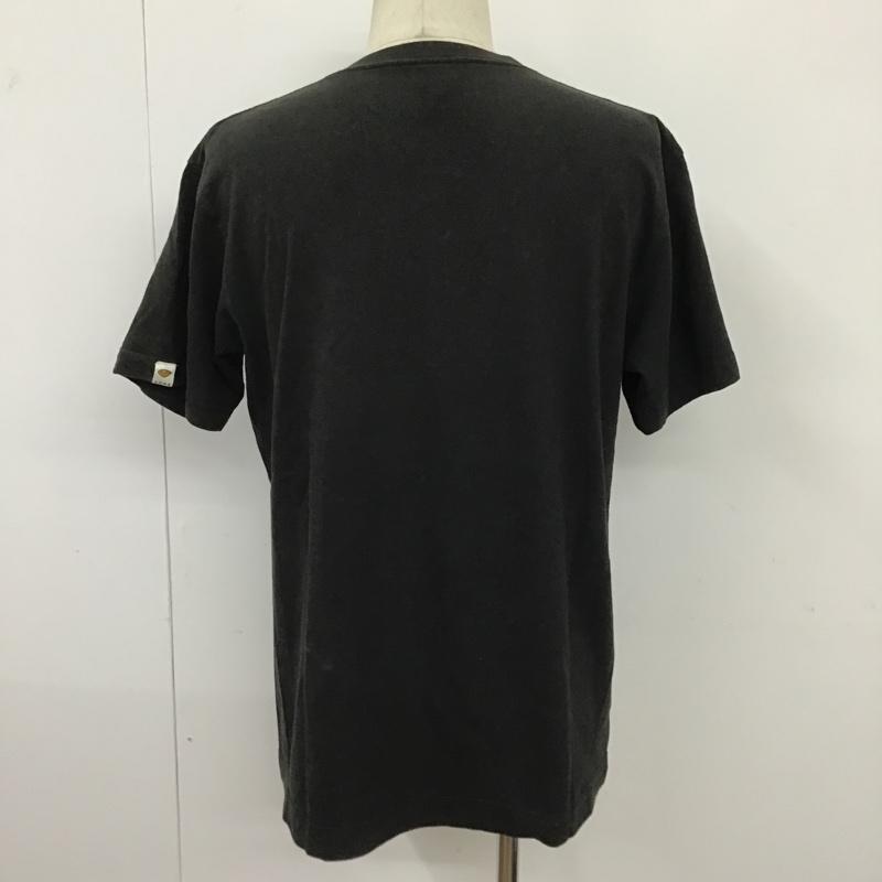 キューン CUNE Tシャツ 半袖 プリント クルーネック L ロゴ、文字 黒 / ブラック /  メンズ USED 古着 中古 10096143