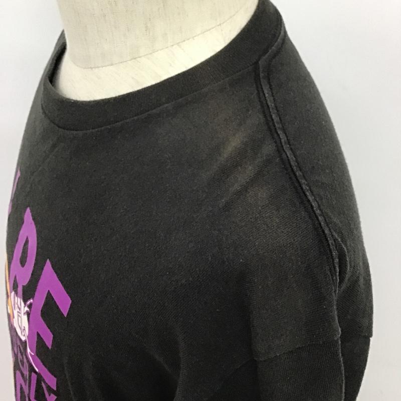 キューン CUNE Tシャツ 半袖 プリント クルーネック L ロゴ、文字 黒 / ブラック /  メンズ USED 古着 中古 10096143