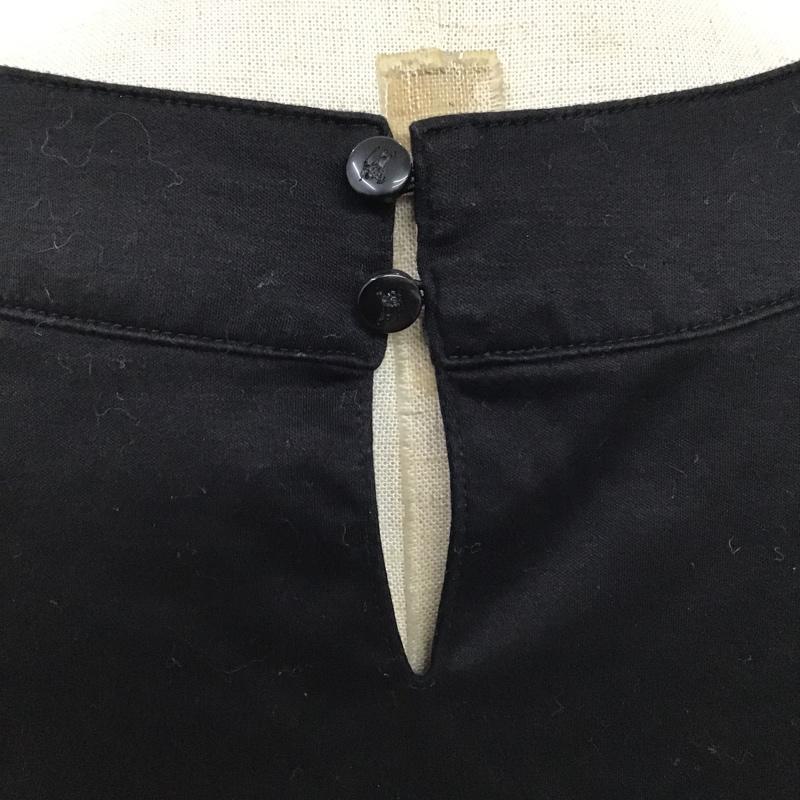 バーバリーブルーレーベル BURBERRY BLUE LABEL カットソー 半袖 FF578-413-09 パフスリーブ 38 プリント 黒 / ブラック /  レディース USED 古着 中古 10096155