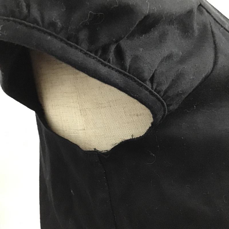 バーバリーブルーレーベル BURBERRY BLUE LABEL カットソー 半袖 FF578-413-09 パフスリーブ 38 プリント 黒 / ブラック /  レディース USED 古着 中古 10096155