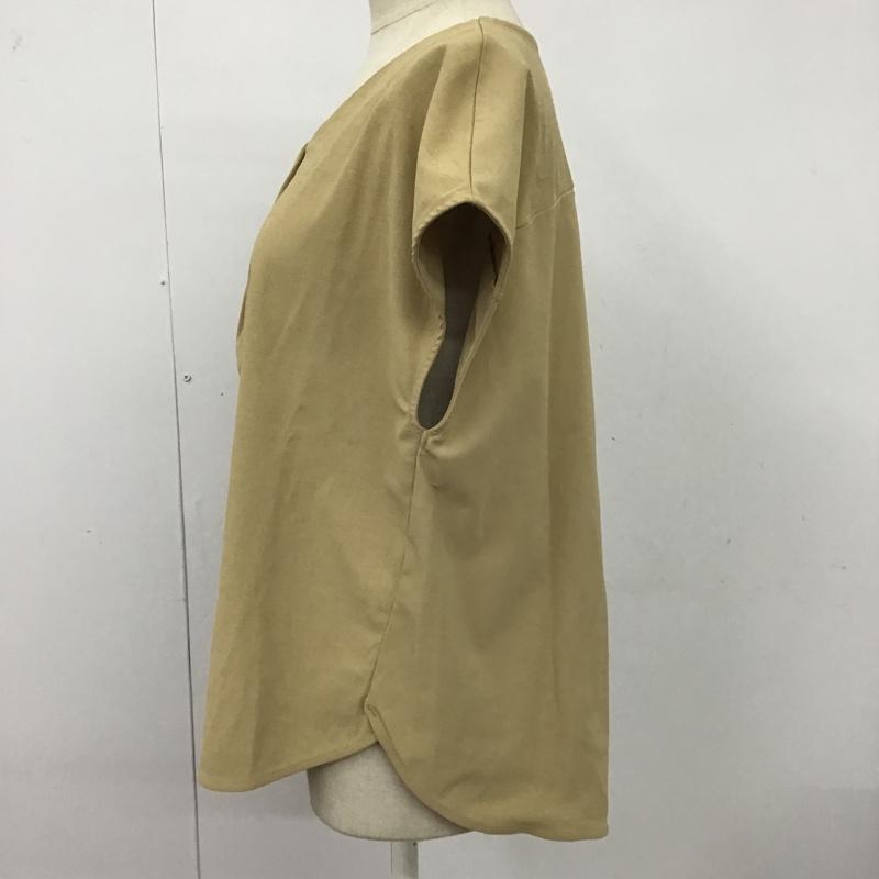 グリーンレーベルリラクシング green label relaxing カットソー 半袖 3517-299-1632 ノースリーブ 無地 ベージュ / ベージュ /  レディース USED 古着 中古 10096157