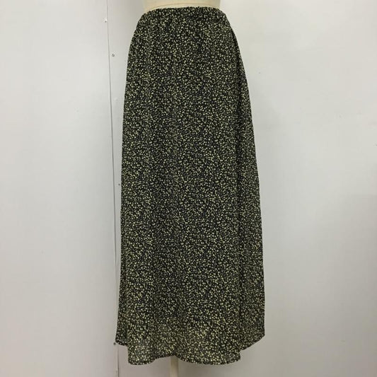 サニーレーベル Sonny Label スカート ロングスカート LA05-25J018 楊柳シフォン花柄ロングスカート 38 総柄 黒 / ブラック / X 黄 / イエロー / X 灰 / グレー /  レディース USED 古着 中古 10096165
