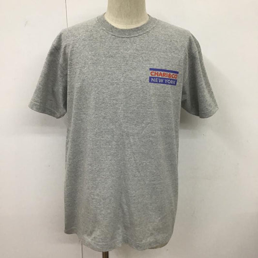 チャリアンドコー CHARI&CO Tシャツ 半袖 半袖カットソーTシャツ プリントTシャツ M プリント 灰 / グレー /  メンズ USED 古着 中古 10096193