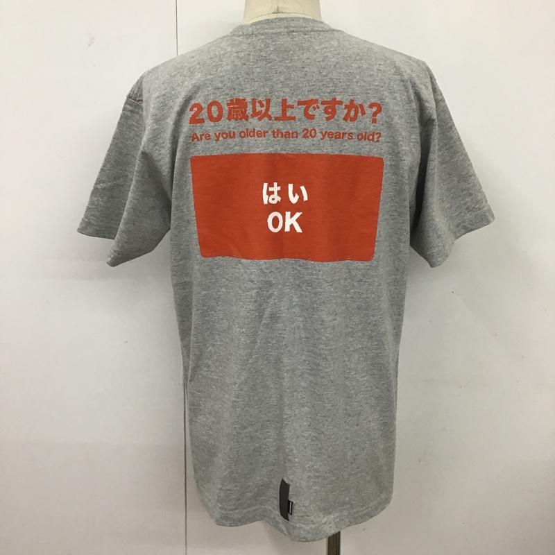 チャリアンドコー CHARI&CO Tシャツ 半袖 半袖カットソーTシャツ プリントTシャツ M プリント 灰 / グレー /  メンズ USED 古着 中古 10096193