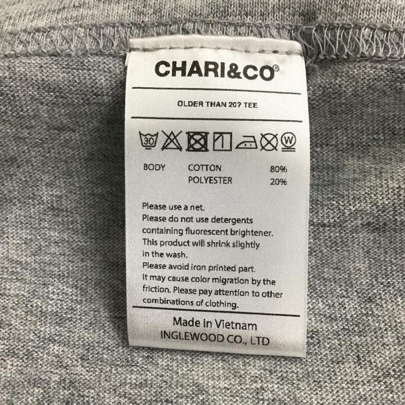 チャリアンドコー CHARI&CO Tシャツ 半袖 半袖カットソーTシャツ プリントTシャツ M プリント 灰 / グレー /  メンズ USED 古着 中古 10096193