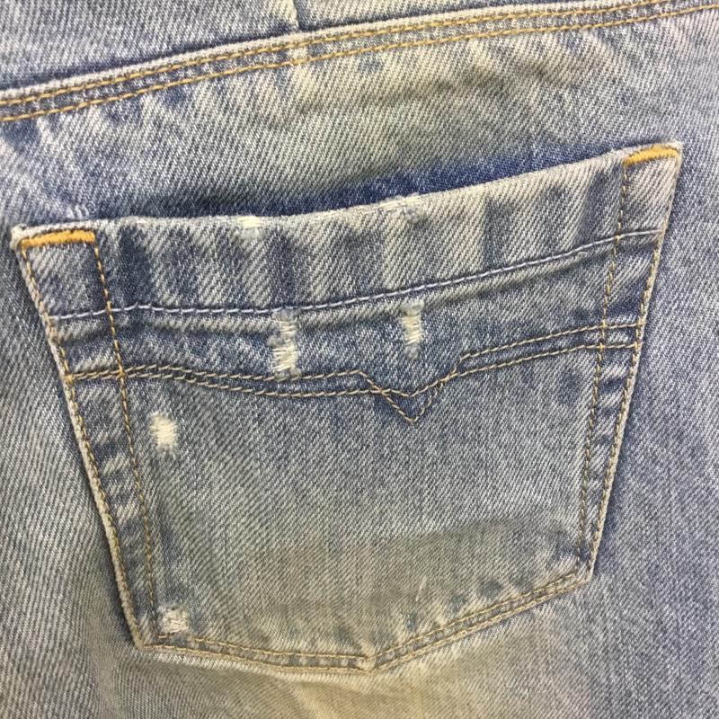 ディーゼル DIESEL パンツ デニム、ジーンズ FLAIRLEGG 0888Z ワイドパンツ W23L30 無地 水色 / ライトブルー /  レディース USED 古着 中古 10096199