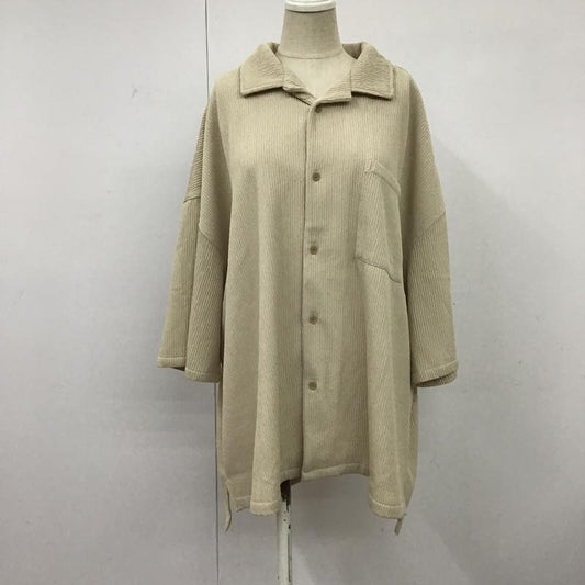 クラシカルエルフ classicalelf シャツ、ブラウス 半袖 ce0940056 吸水速乾UVカット付き開襟シャツ 半袖シャツ 半袖カットソー L 無地 ベージュ / ベージュ /  レディース USED 古着 中古 10096247