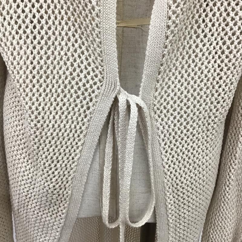 ローリーズファーム LOWRYS FARM ワンピース ロングスカート LF721002CF メッシュニット 長袖ワンピース FREE 無地 ベージュ / ベージュ /  レディース USED 古着 中古 10096300