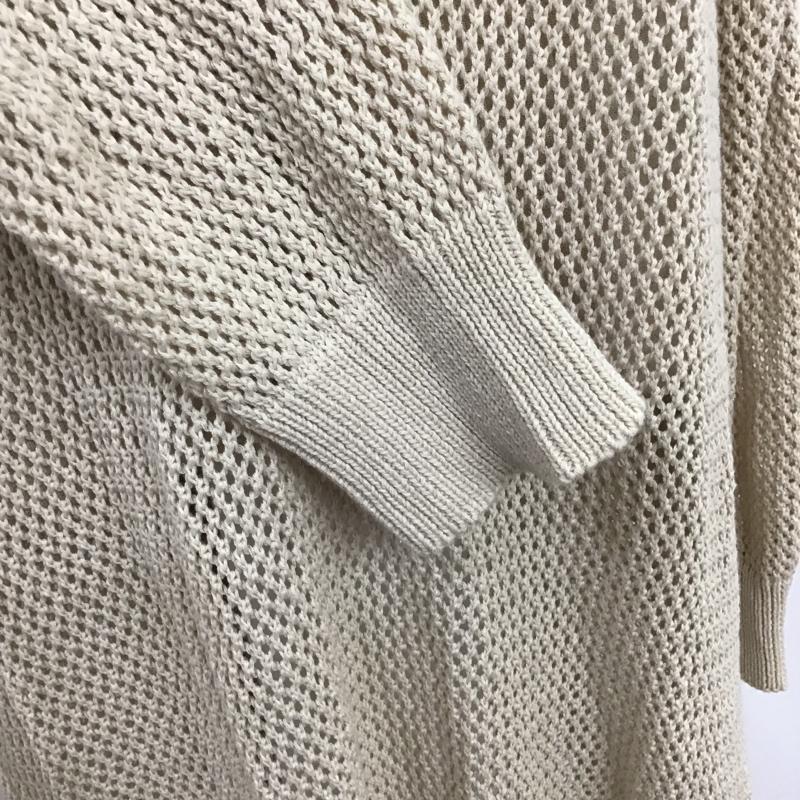 ローリーズファーム LOWRYS FARM ワンピース ロングスカート LF721002CF メッシュニット 長袖ワンピース FREE 無地 ベージュ / ベージュ /  レディース USED 古着 中古 10096300