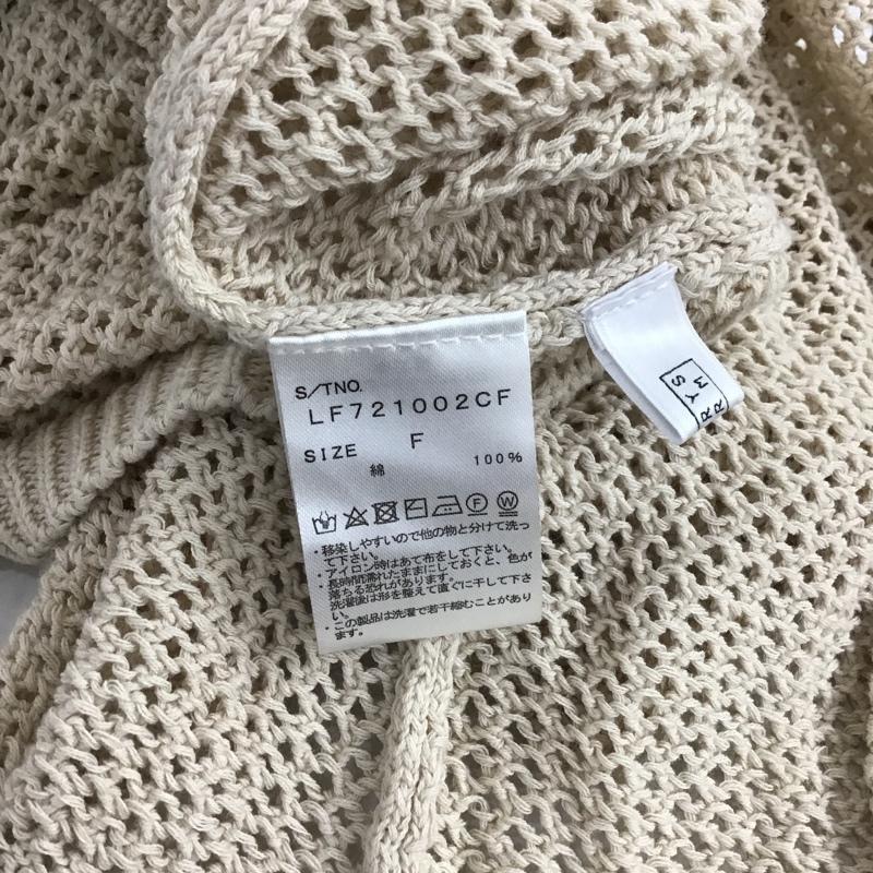 ローリーズファーム LOWRYS FARM ワンピース ロングスカート LF721002CF メッシュニット 長袖ワンピース FREE 無地 ベージュ / ベージュ /  レディース USED 古着 中古 10096300